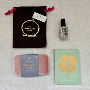 LUCKY GIFT SET: KS Bow Bangle / PalatePolish / Mini Mani Kit / Brass Clover